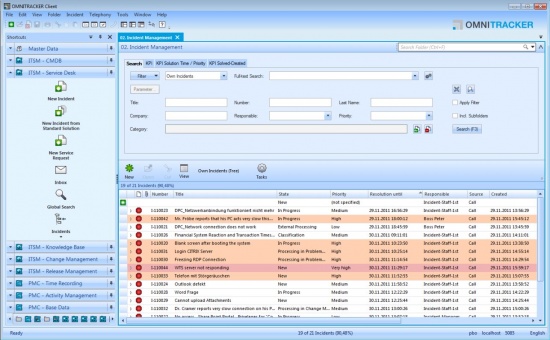 IT Service Management Center (Omnitracker ITSM Center)